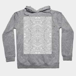 Frost & Ash - an Art Nouveau Inspired Pattern Hoodie